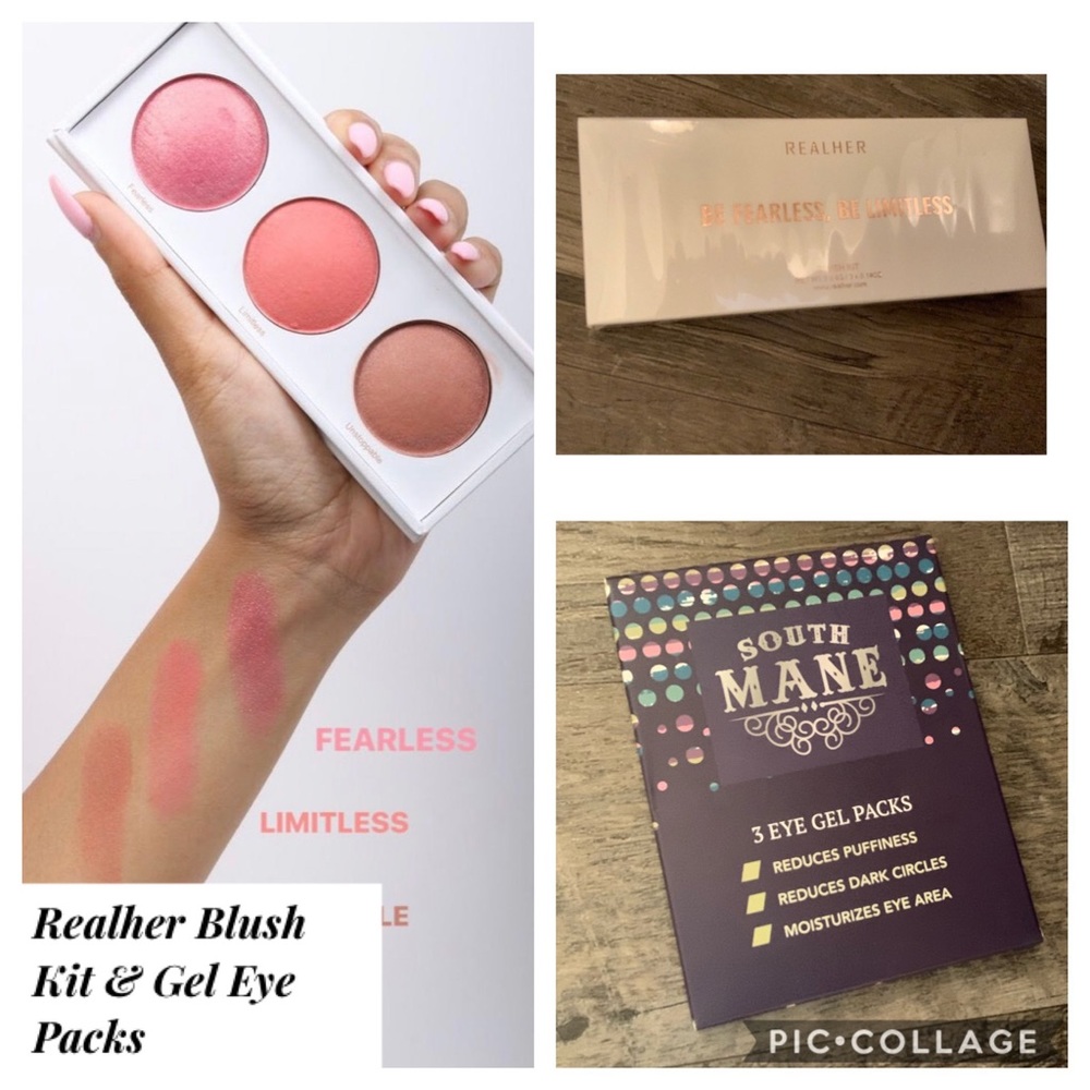 Realher Blush Kit & South Main Eye Gel Packs